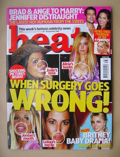 <!--2005-09-24-->Heat magazine - When Surgery Goes Wrong! cover (24-30 Sept