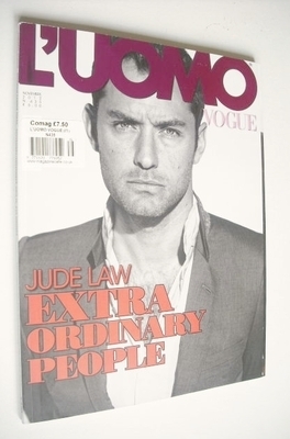 <!--2012-11-->L'Uomo Vogue magazine - November 2012 - Jude Law cover