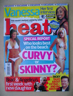 <!--2005-07-23-->Heat magazine - Curvy or Skinny? cover (23-29 July 2005 - 