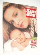 Sunday magazine - 13 October 1985 - Jerry Hall cover