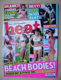<!--2009-08-15-->Heat magazine - Beach Bodies cover (15-21 August 2009 - Is