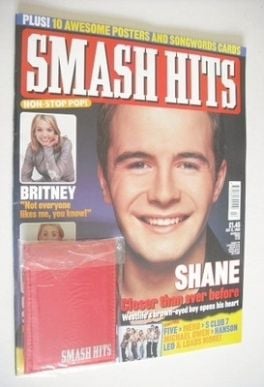 Smash Hits magazine - Shane Filan cover (12 January 2000)