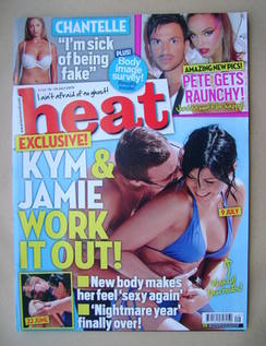 <!--2009-07-18-->Heat magazine - Kym Marsh and Jamie Lomas cover (18-24 Jul