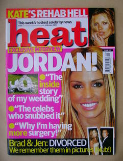 <!--2005-10-08-->Heat magazine - Jordan cover (8-14 October 2005 - Issue 34