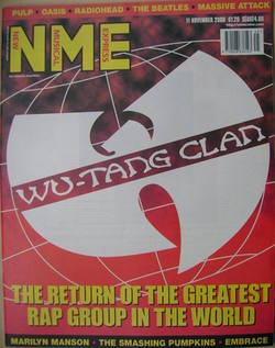 NME magazine - Wu-Tang Clan cover (11 November 2000)