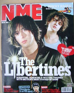 NME magazine - The Libertines cover (19 October 2002)