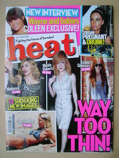 Heat magazine - Way Too Thin cover (25-31 July 2009 - Issue 536)