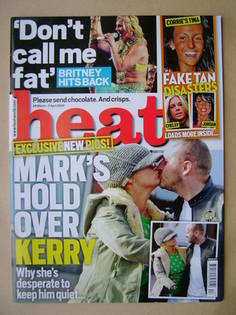 <!--2009-03-28-->Heat magazine - Kerry Katona and Mark Croft cover (28 Marc