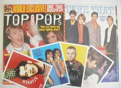 <!--1996-03-->Top Of The Pops magazine - Ronan Keating and Louise cover (Ma