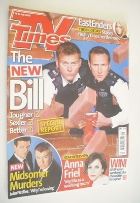 TV Times magazine - Sam Callis and Alex Walkinshaw cover (18-24 July 2009)