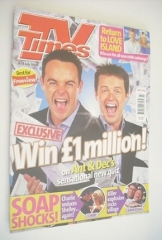 TV Times magazine - Ant and Dec cover (8-14 July 2006)