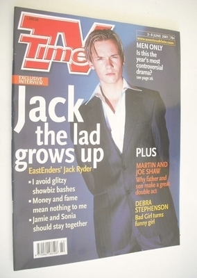TV Times magazine - Jack Ryder cover (2-8 June 2001)