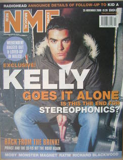 NME magazine - Kelly Jones cover (25 November 2000)