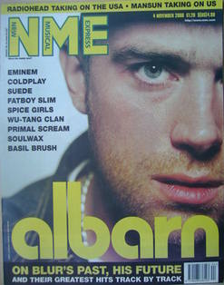 NME magazine - Damon Albarn cover (4 November 2000)