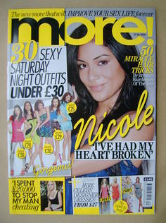 <!--2009-07-27-->More magazine - Nicole Scherzinger cover (27 July 2009)