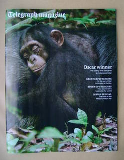 Telegraph magazine - Oscar the Chimpanzee cover (27 April 2013)