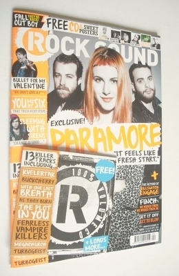 Rock Sound magazine - Paramore cover (April 2013)