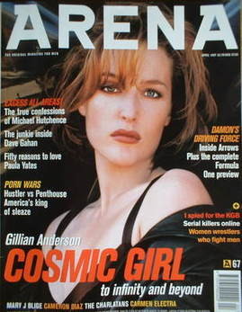 Arena magazine - April 1997 - Gillian Anderson cover