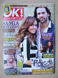 OK! magazine - Samia Ghadie and Sylvain Longchambon cover (7 May 2013 - Issue 877)