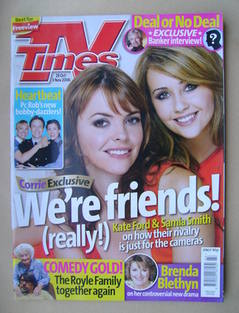 TV Times magazine - Kate Ford and Samia Smith cover (28 October-3 November 2006)