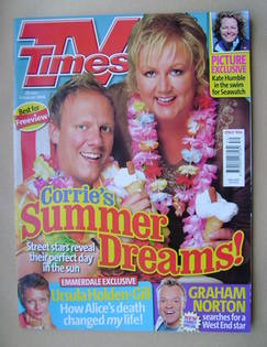 TV Times magazine - Antony Cotton and Sue Cleaver cover (29 July-4 August 2006)