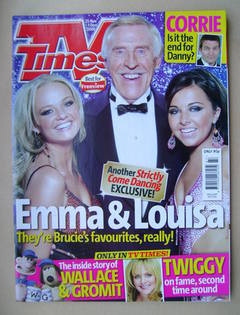 TV Times magazine - Emma Bunton, Bruce Forsyth, Louisa Lytton cover (25 November-1 December 2006)