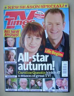 TV Times magazine - Caroline Quentin and Alexander Armstrong cover (2-8 September 2006)