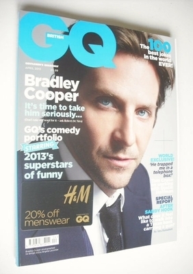 British GQ magazine - April 2013 - Bradley Cooper cover