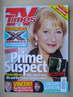 TV Times magazine - Helen Mirren cover (14-20 October 2006)