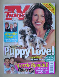 TV Times magazine - Gaynor Faye cover (15-21 July 2006)
