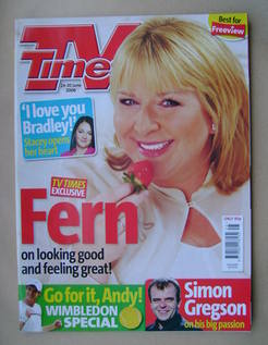 TV Times magazine - Fern Britton cover (24-30 June 2006)