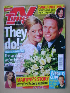 TV Times magazine - Sophie Ward and Jonathan Kerrigan cover (3-9 June 2006)