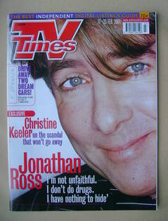 TV Times magazine - Jonathan Ross cover (17-23 February 2001)