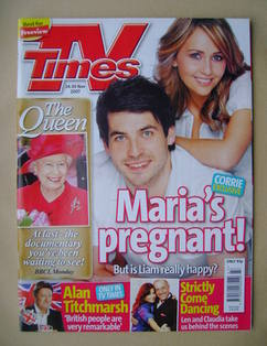TV Times magazine - Rob James Collier and Samia Smith cover (24-30 November 2007)