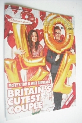 Celebs magazine - Tom Fletcher and wife Giovanna cover (10 February 2013)
