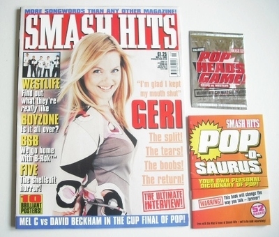 <!--1999-05-05-->Smash Hits magazine - Geri Halliwell cover (5 May 1999)
