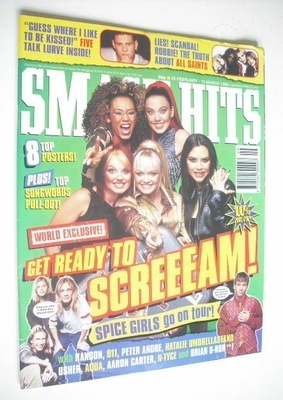 <!--1998-02-25-->Smash Hits magazine - The Spice Girls cover (25 February -