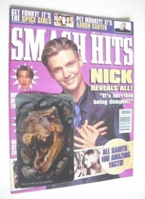 Smash Hits magazine - Nick Carter cover (11-24 March 1998)