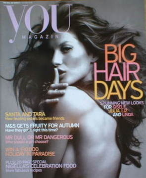 <!--2004-10-17-->You magazine - Gisele Bundchen cover (17 October 2004)