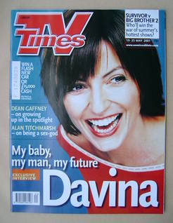 TV Times magazine - Davina McCall cover (19-25 May 2001)