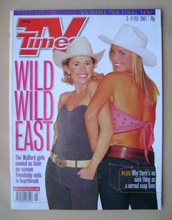 TV Times magazine - Lucy Benjamin and Tamzin Outhwaite cover (3-9 February 2001)