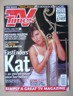TV Times magazine - Jessie Wallace cover (28 April-4 May 2001)