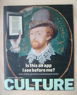 Culture magazine - William Shakespeare cover (19 August 2012)