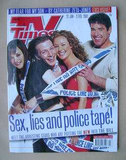 TV Times magazine - The Bill cover (27 January-2 February 2001)