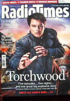 Radio Times magazine - John Barrowman cover (4-10 July 2009)