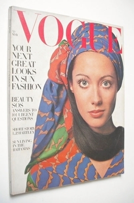 British Vogue magazine - May 1969 - Moyra Swann cover