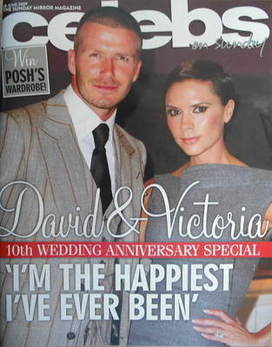 Celebs magazine - David Beckham and Victoria Beckham cover (28 June 2009)