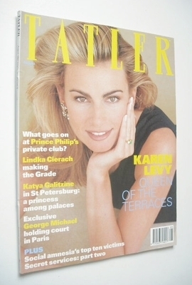 Tatler magazine - August 1992 - Karen Levy cover