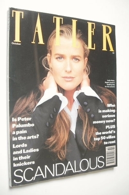 Tatler magazine - October 1991 - India Hicks cover