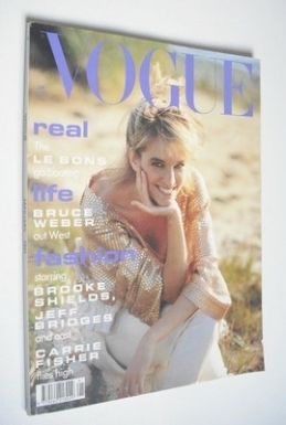 <!--1991-01-->British Vogue magazine - January 1991 - Bonnie Berman cover